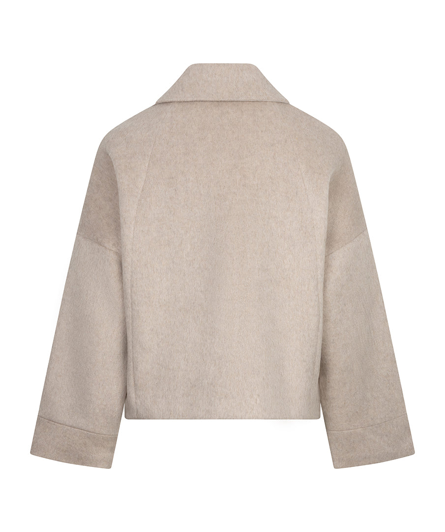 Manteau court Esqualo Biscuit — vue de dos