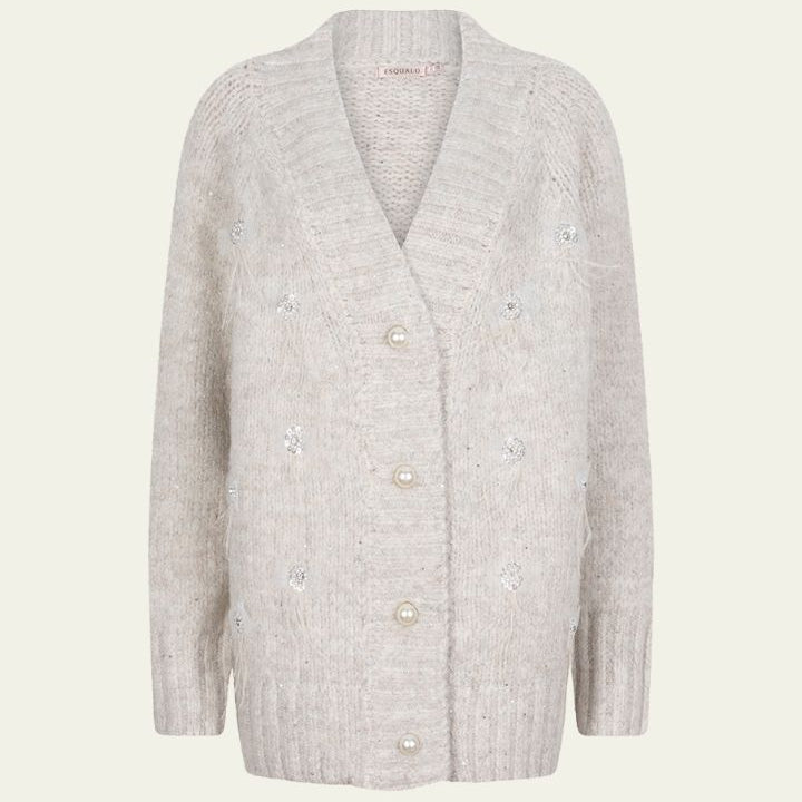 CARDIGAN À PLUMES