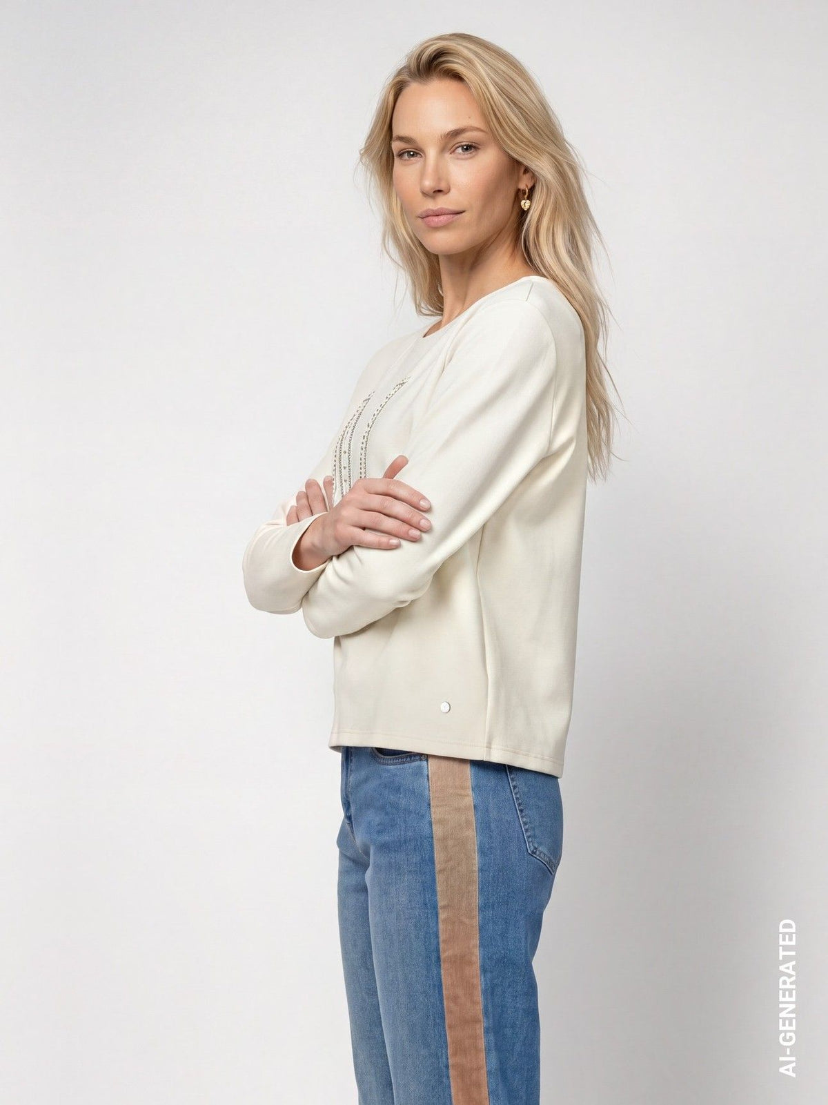 Haut Monari 809832 blanc 160 — vue 4