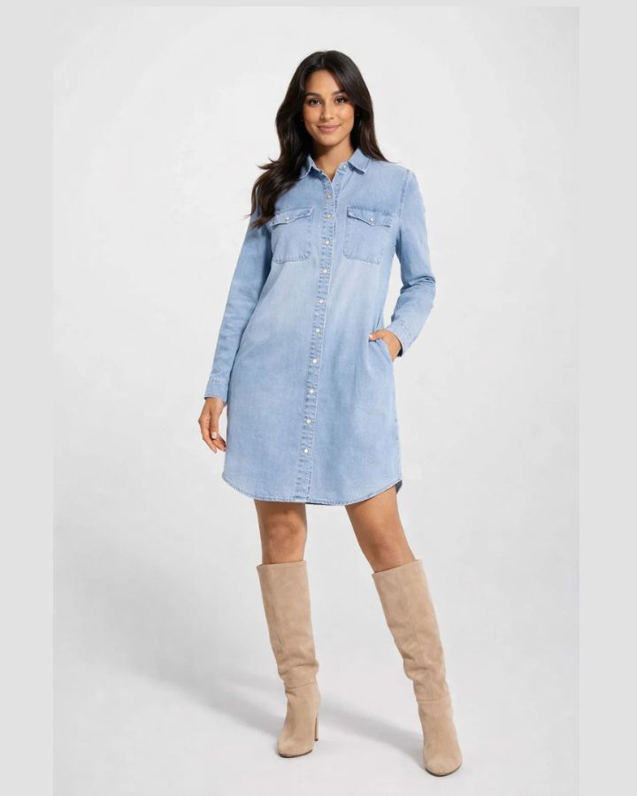 Gianna Robe Chemise Denim