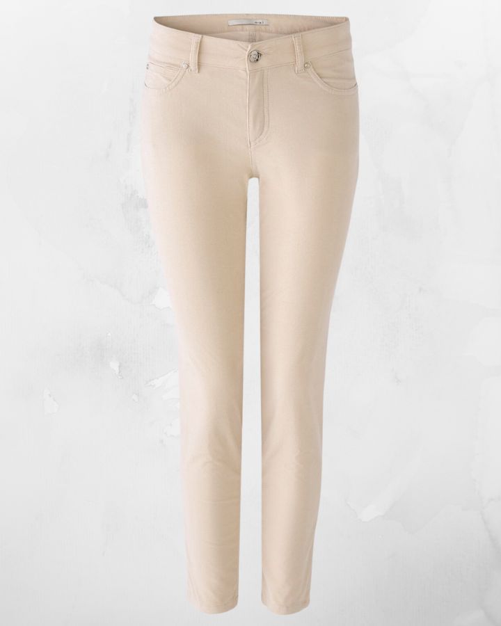 Jeggin en velour cotelé coupe slim, crop
