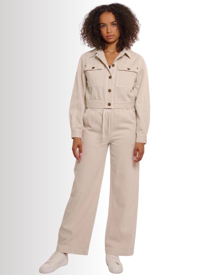 Veste en jean courte colorée