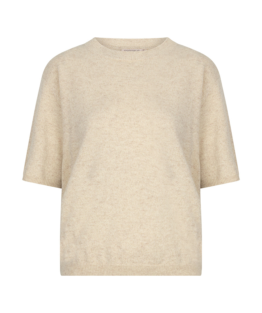 Chandail manches courtes Esqualo Light Sand — vue de face