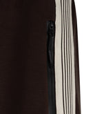 Pantalon Esqualo Cacao à bandes contrastantes — détail de poche