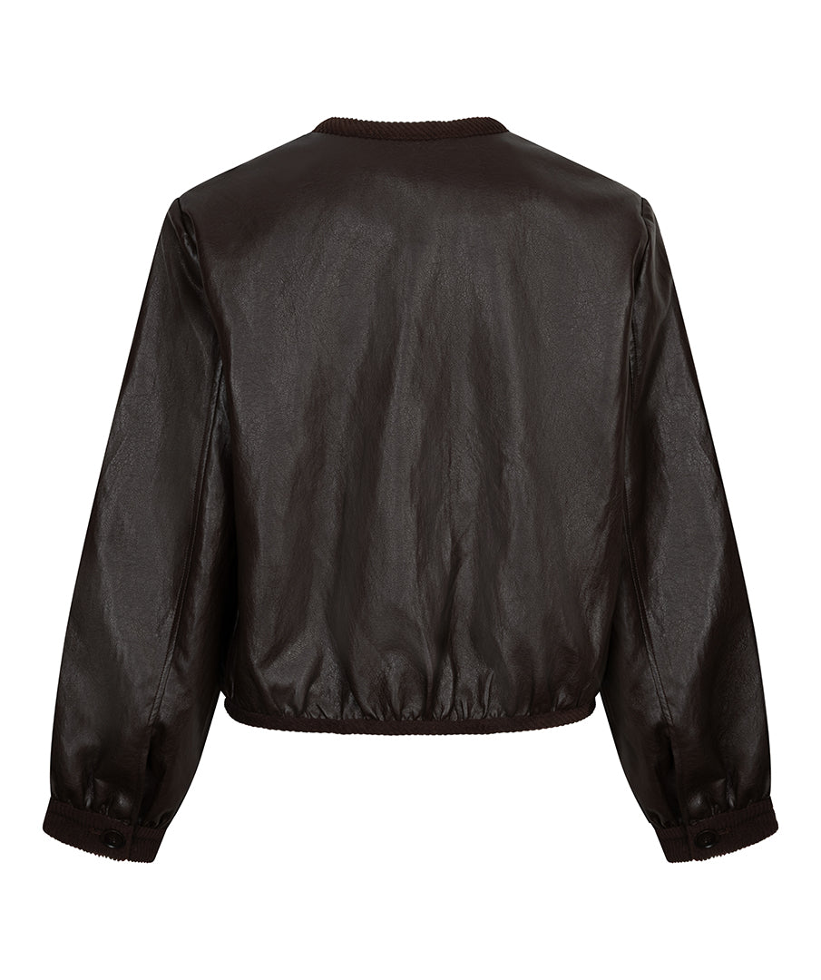 Veste courte Esqualo Cacao — vue de dos