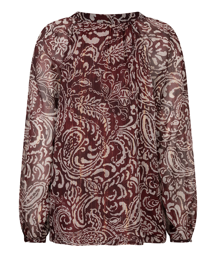 Blouse Esqualo à imprimé paisley — vue de dos