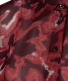 Blouse Esqualo Autumn Bloom — détail du motif et des boutons