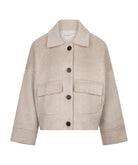 Manteau court Esqualo Biscuit — vue de face
