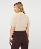 Chandail manches courtes Esqualo Light Sand — vue de dos sur mannequin