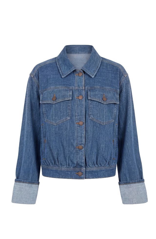 Jacket jeans effet velours