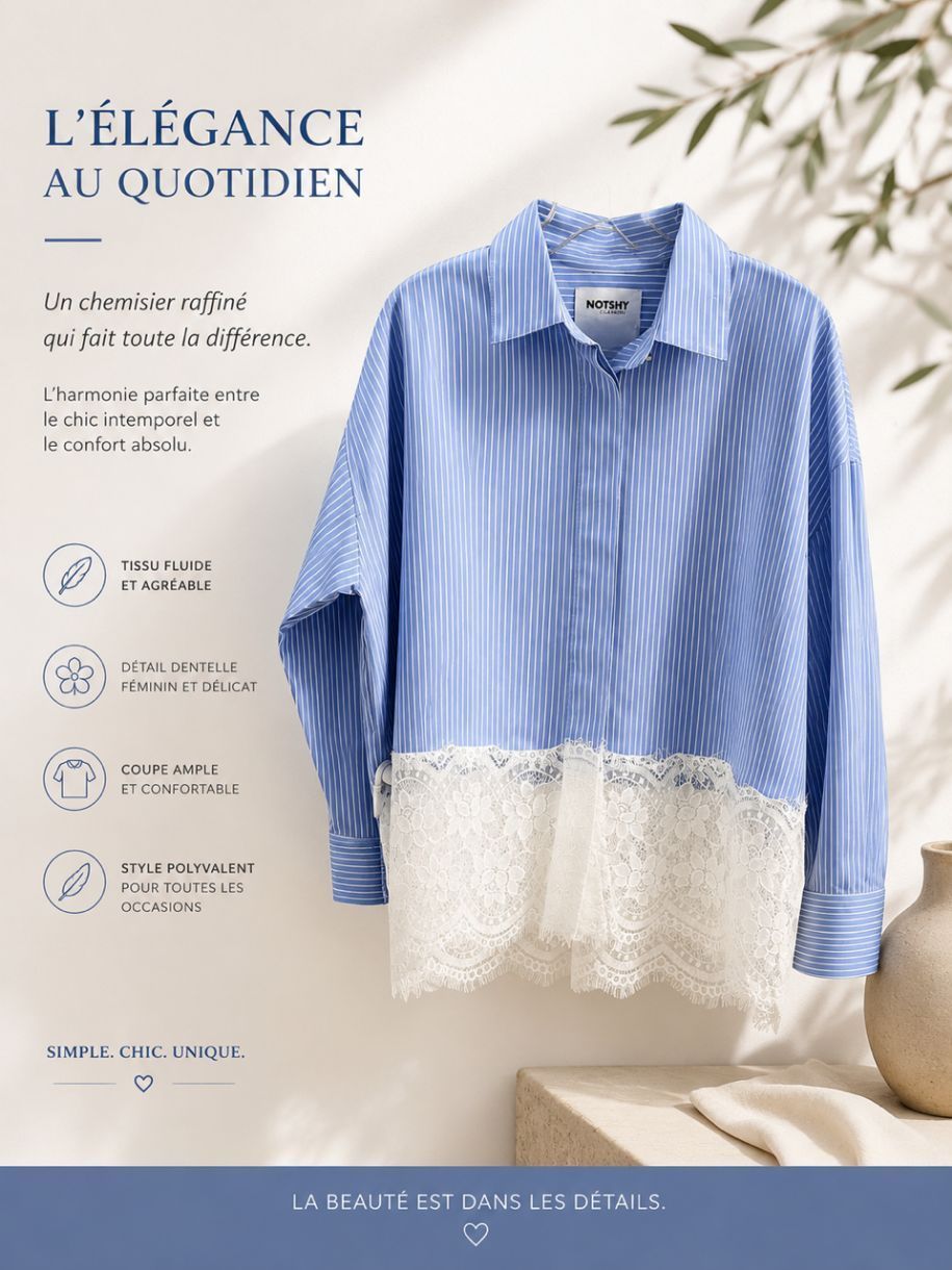 Chemisier avec dentelle
