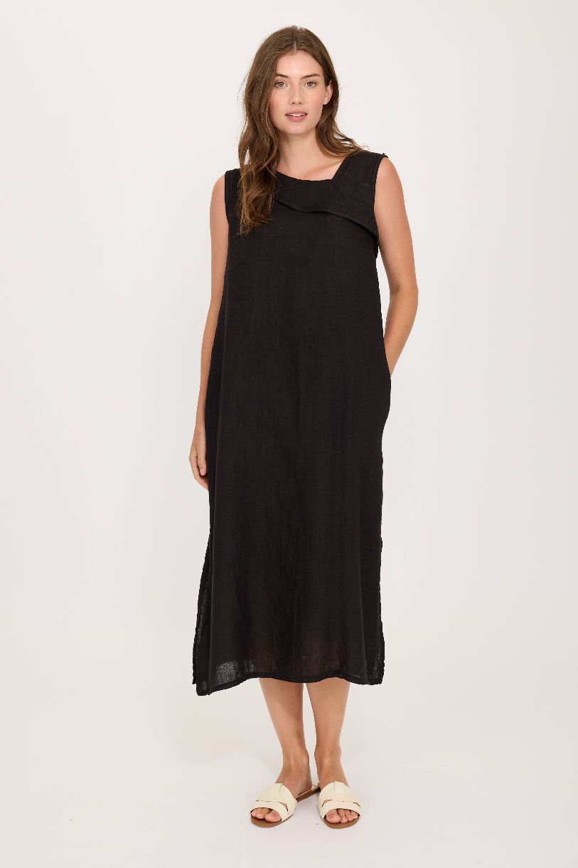 Robe sans manche en lin