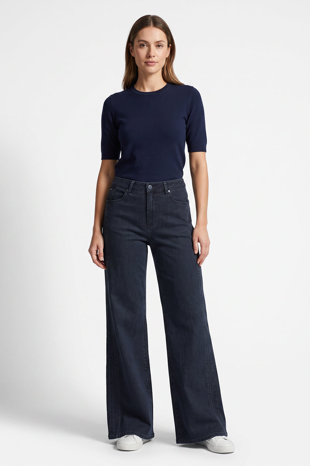 Saskia Wide — Jean large à taille haute