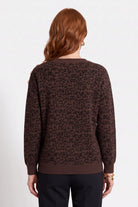 Anika — Chandail en tricot à motif léopard