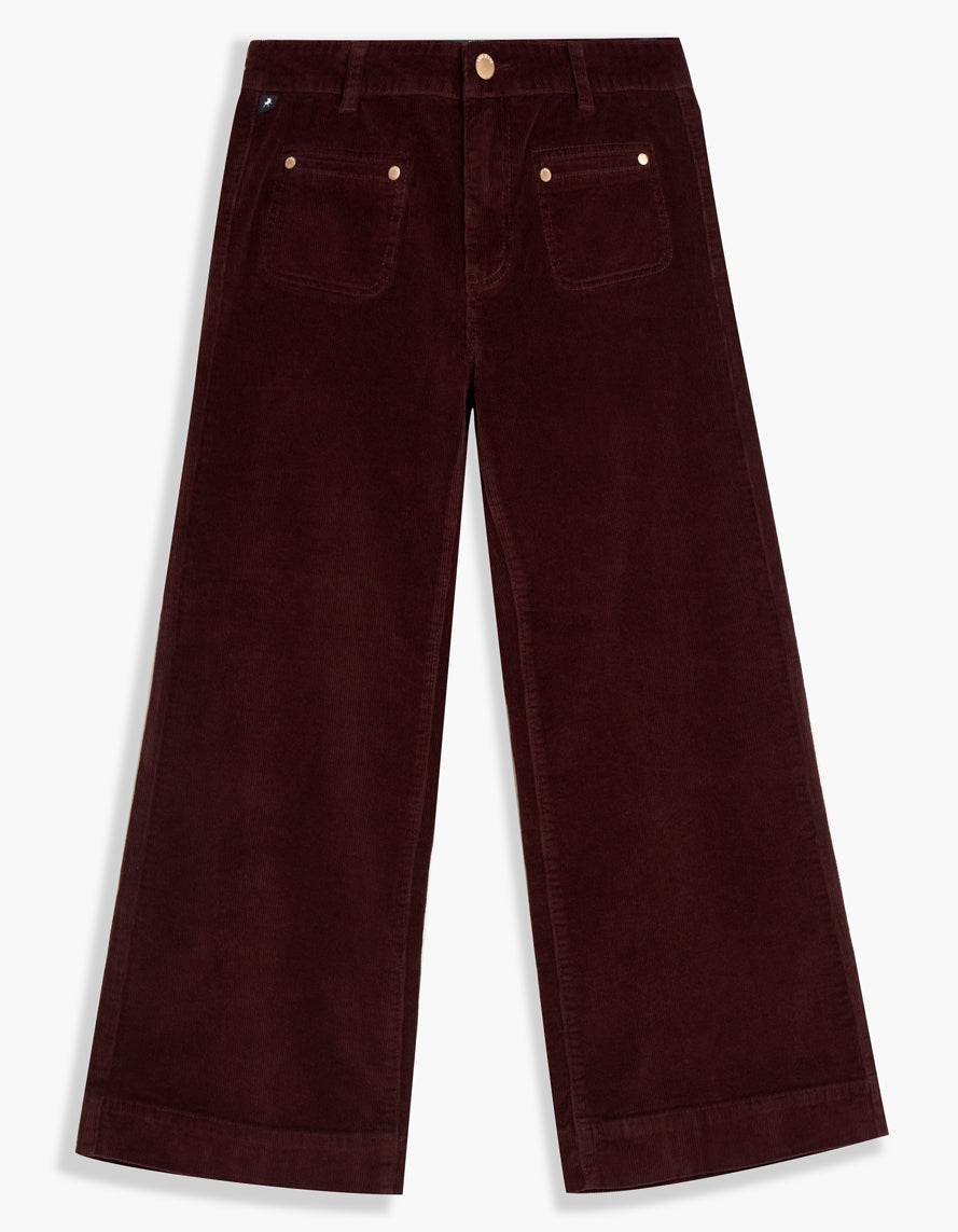 Robie — Pantalon évasé en velours côtelé