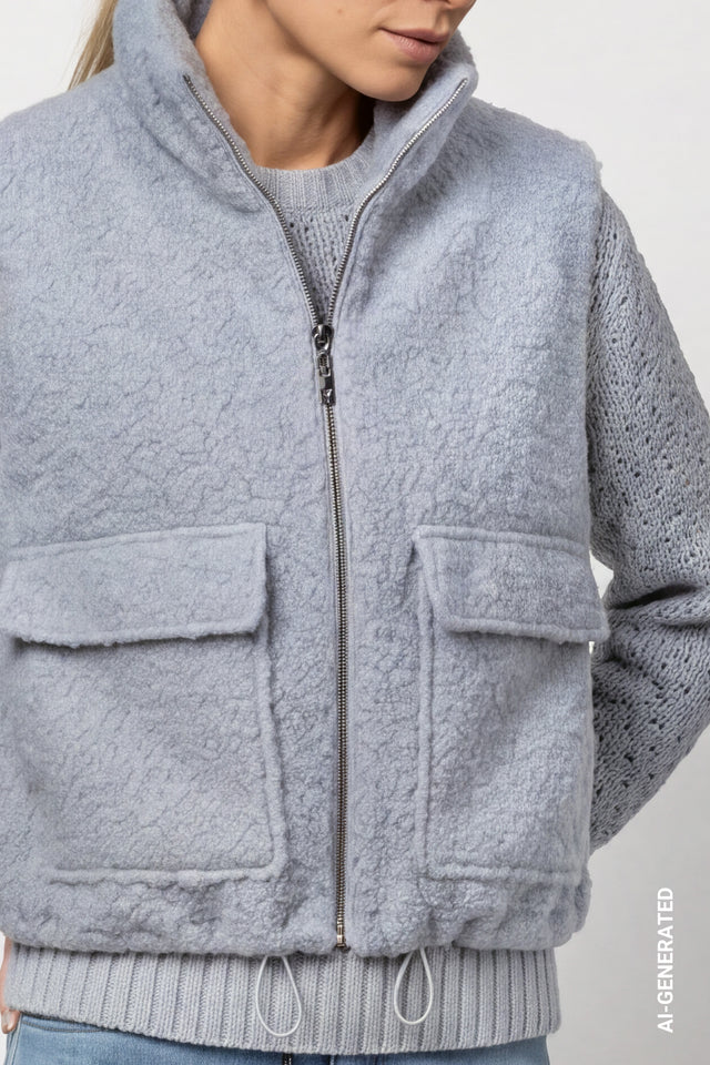 Veste Monari 809782 bleu 701 — vue 2