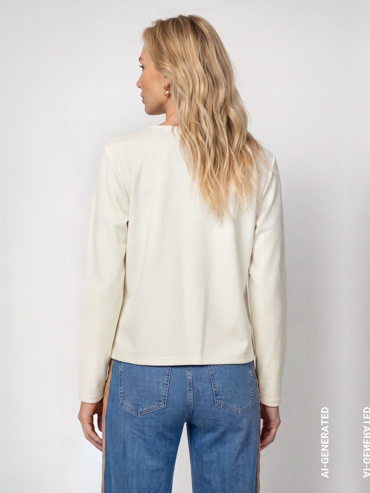 Haut Monari 809832 blanc 160 — vue 3