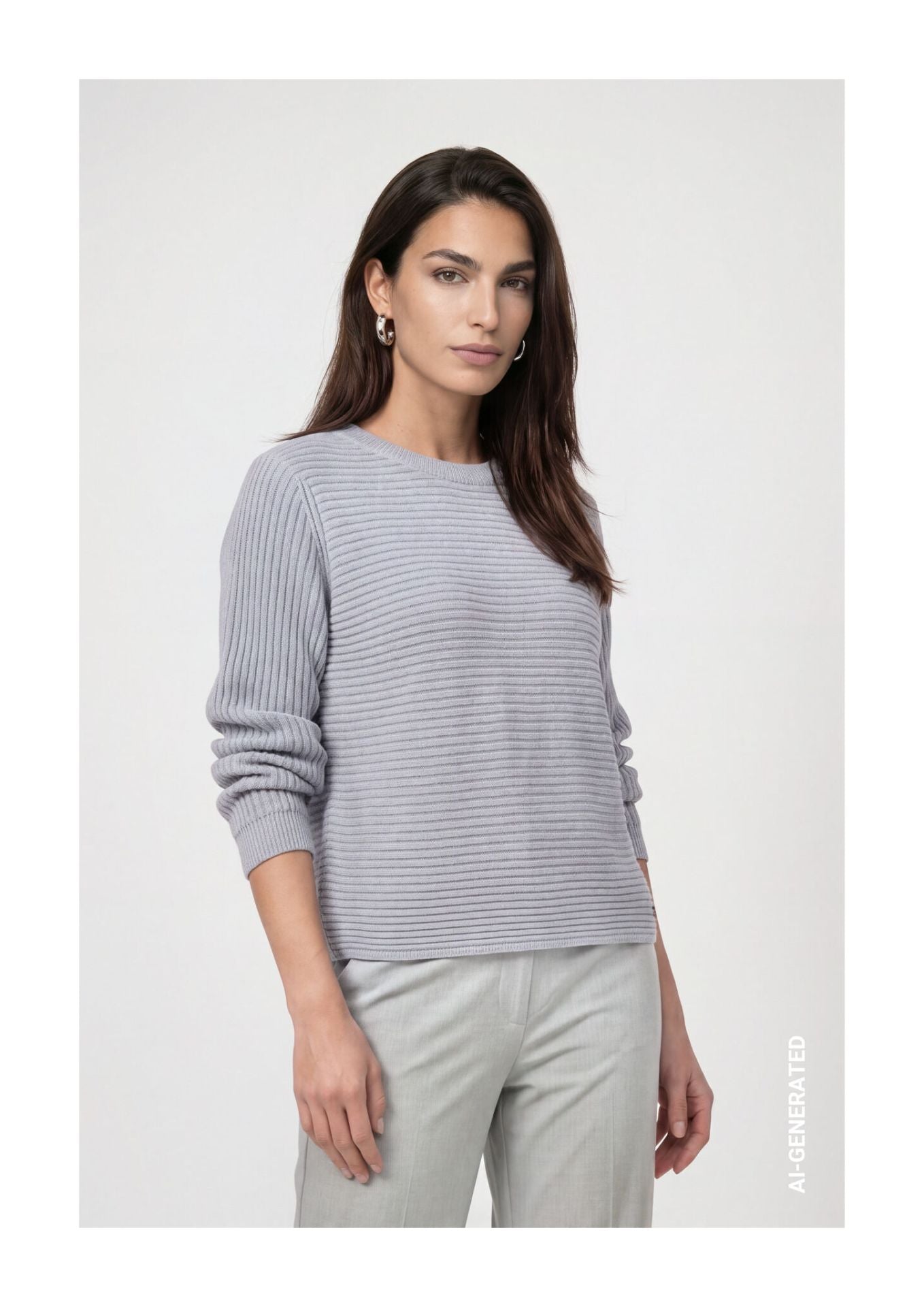 Pull Monari 809974 bleu 701 — vue 2