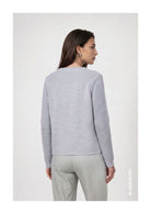 Pull Monari 809974 bleu 701 — vue 3