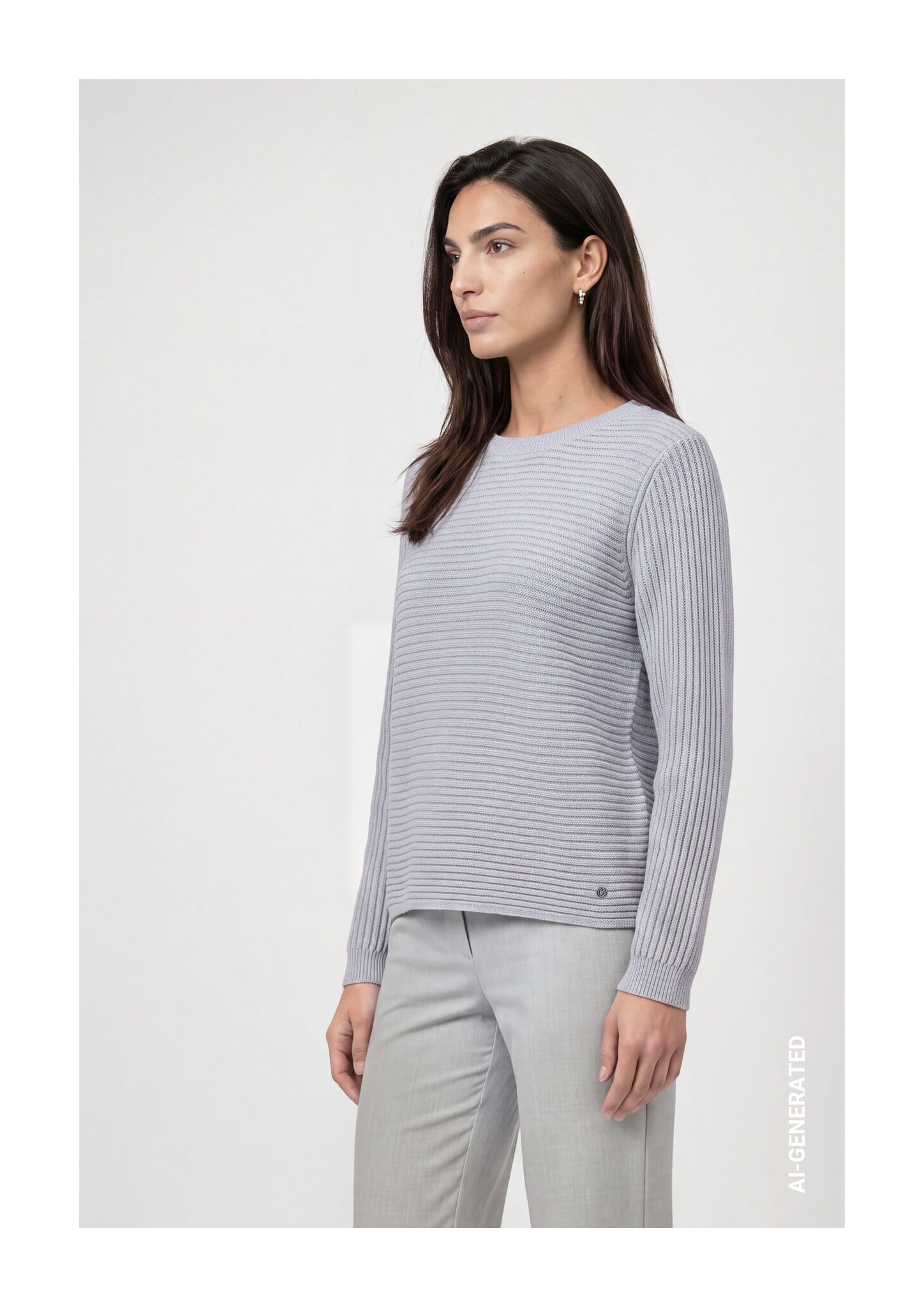 Pull Monari 809974 bleu 701 — vue 5