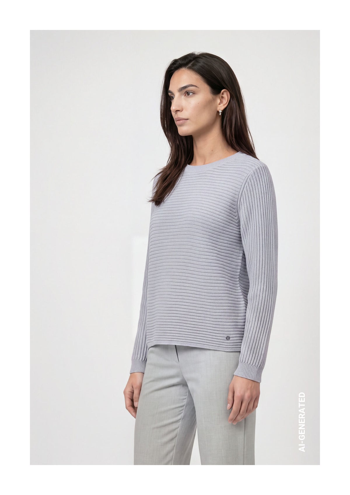 Pull Monari 809974 bleu 701 — vue 5