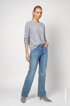 Pull Monari 809983 bleu 701 — vue 3