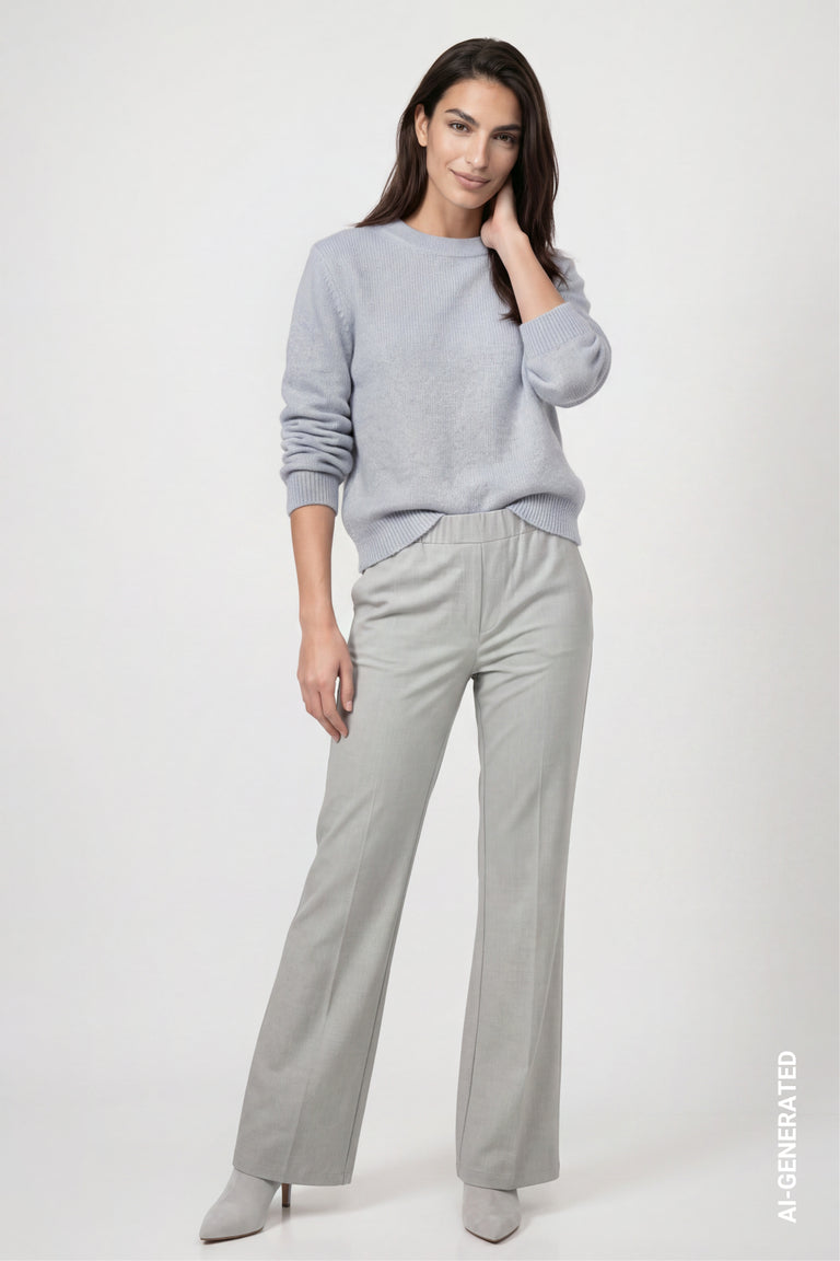 Pull Monari 809996 bleu 701 — vue 3