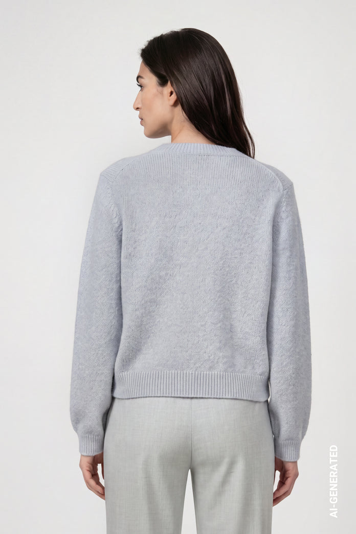 Pull Monari 809996 bleu 701 — vue 5