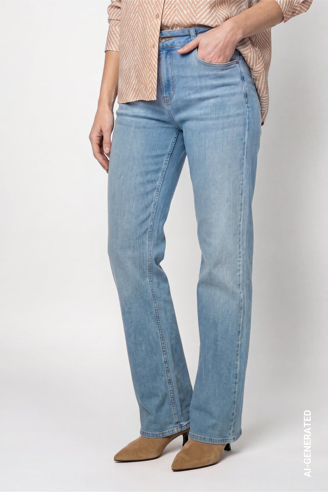 Jeans Monari 810112 bleu 750 — vue 2