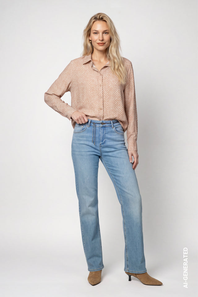 Jeans Monari 810112 bleu 750 — vue 3